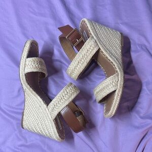 Steve Madden Brown Wedge Sandals